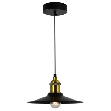 CWI Lighting Brave 9" 1-Light Mini Pendant - 120V - Black