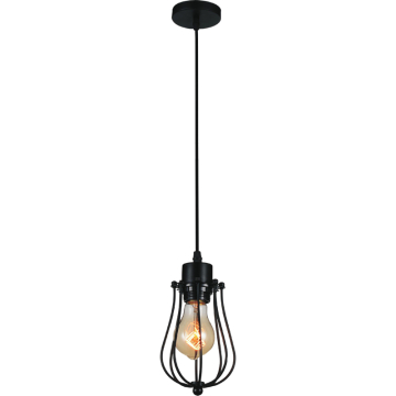 CWI Lighting Tomaso 1-Light Down Mini Pendant - 120V - Black