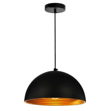 CWI Lighting Modest 12" 1-Light Mini Pendant - 120V - Black