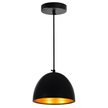 CWI Lighting Modest 1-Light Down Mini Pendant - 120V - Black