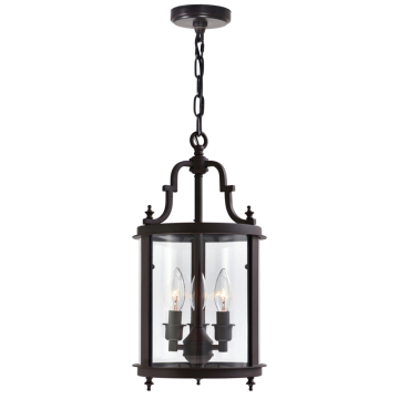 CWI Lighting Desire 3-Light Drum Shade Mini Pendant - 120V - Oil Rubbed Bronze