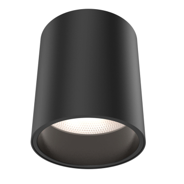 DALS Focus 6″ LED Cylinder Flush Mount - 26W - CCT Selectable - 1,500 Lumens - 120-347V - Black