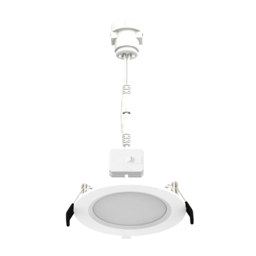 RAB 4" Daisy Chain Baffle LED Wafer Downlight - 8.5W - CCT Selectable - 650 Lumens - 120-277V - White