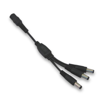 DiodeLED 3-Way DC Splitter Cable - Black