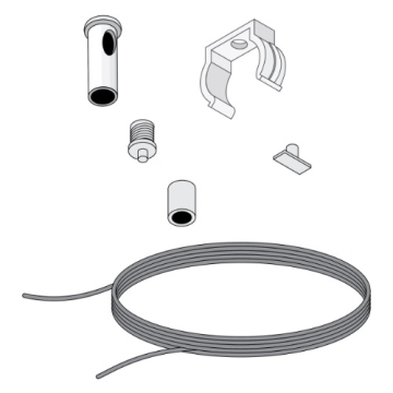 DiodeLED Hanging Hardware for LINAIRE Flex Tube 360 - 2 Pack