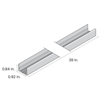 DiodeLED 39" Mounting Channel for LINAIRE Flex 3D Bend - Aluminum