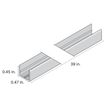 DiodeLED 39" Mounting Channel for LINAIRE Flex Mini 3D Bend - Aluminum