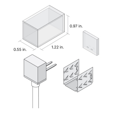DiodeLED Field Connector for LINAIRE Flex Side Bend - Bottom Entry