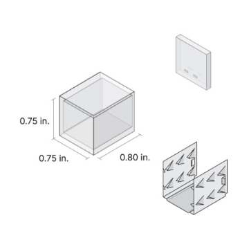 DiodeLED End Cap for LINAIRE Flex Top Bend