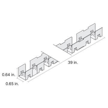 DiodeLED 39" Spine Mounting Channel for LINAIRE Flex Top Bend - White