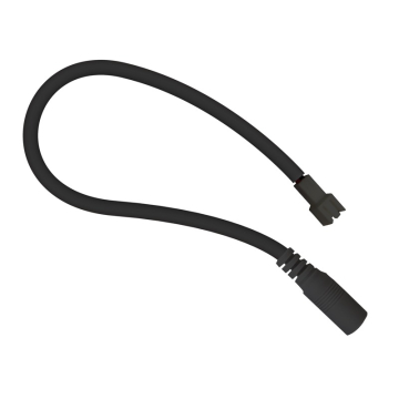 DiodeLED 12" 2-Pin to DC Adapter Cable for SpotMod Tile LED Puck Lights - Black