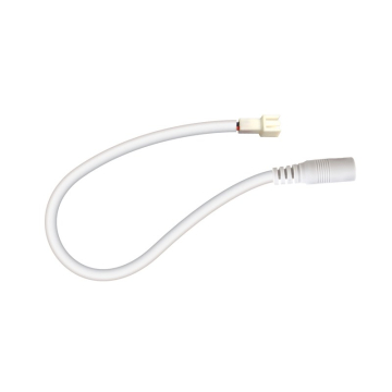 DiodeLED 12" 2-Pin to DC Adapter Cable for SpotMod Tile LED Puck Lights - White