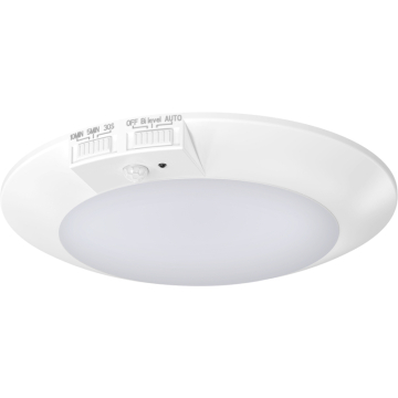 RAB 6" DISK Surface Mount LED Downlight - 1,100 Lumens - 12W - CCT Selectable - Motion Sensor - 120V
