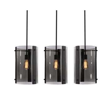 AFX Dana 3-Light Medium Base Linear Pendant - 120V - Black