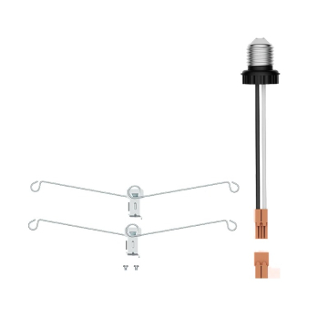 RAB Torsion Springs and Socket Adapter for 6" DISK LED Surface Mount Lights Recessed Housing Installations
