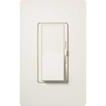 Lutron Diva 0-10V LED Dimmer - Single-Pole / 3-Way - 8A - 120-277V - Biscuit