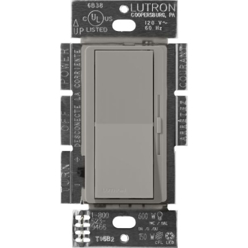 Lutron Diva 0-10V LED Dimmer - Single-Pole / 3-Way - 8A - 120-277V - Cobblestone