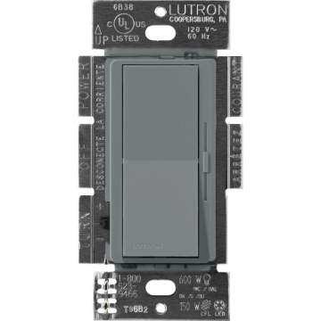 Lutron Diva 0-10V LED Dimmer - Single-Pole / 3-Way - 8A - 120-277V - Slate