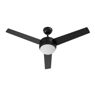 AFX Davis 52" 3-Blade Fan with Wall Switch - 1,400 Lumens - 20W - CCT Selectable - 120V - Black / Dark Walnut