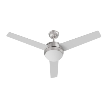 AFX Davis 52" 3-Blade Fan with Wall Switch - 1,400 Lumens - 20W - CCT Selectable - 120V - Satin Nickel / Silver / Walnut