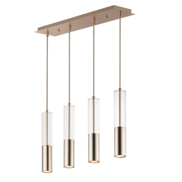 ET2 Torch Multi-Light LED Pendant - 3000K - 1,280 Lumens - 120V - Satin Brass