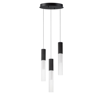 ET2 Reeds Multi-Light LED Pendant - 3000K - 720 Lumens - 120V - Black