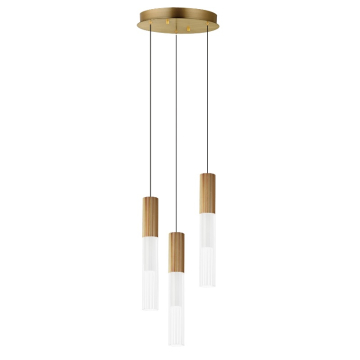 ET2 Reeds Multi-Light LED Pendant - 3000K - 720 Lumens - 120V - Gold