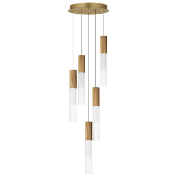ET2 Reeds Multi-Light LED Pendant - 3000K - 1,800 Lumens - 120V - Gold