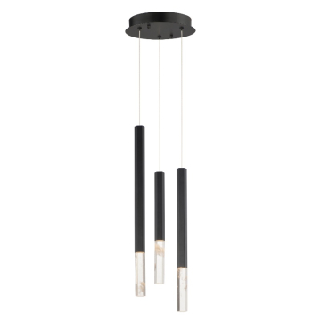 ET2 Diaphane Multi-Light LED Pendant - 3000K - 820 Lumens - 120V - Black