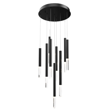 ET2 Diaphane Multi-Light LED Pendant - 3000K - 2,650 Lumens - 120V - Black