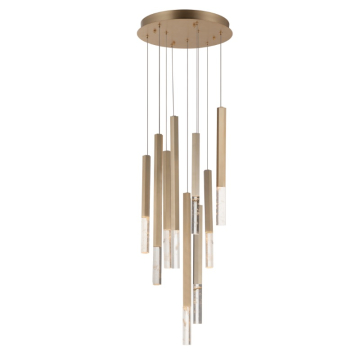 ET2 Diaphane Multi-Light LED Pendant - 3000K - 2,650 Lumens - 120V - Gold
