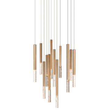 ET2 Diaphane Multi-Light LED Pendant - 3000K - 3,380 Lumens - 120V - Gold