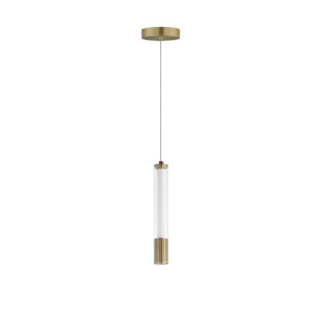 ET2 Cortex 10" LED Pendant - 3000K - 450 Lumens - 120-277V - Natural Aged Brass