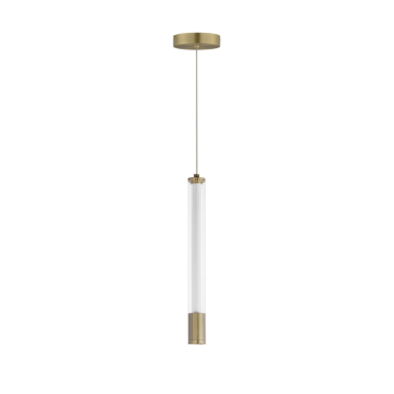 ET2 Cortex 15" LED Pendant - 3000K - 600 Lumens - 120-277V - Natural Aged Brass