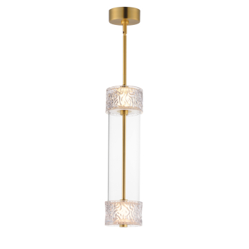 ET2 Elysian 2-Light LED Pendant - 3000K - 120-277V - Natural Aged Brass