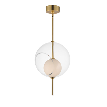 ET2 Martini 12" LED Pendant - 3000K - 120-277V - Natural Aged Brass