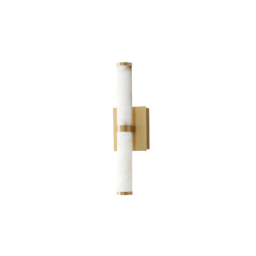 ET2 Aragon 17" Bath Vanity - 900 Lumens - 9W - 3000K - 120-277V - White Alabaster / Gold