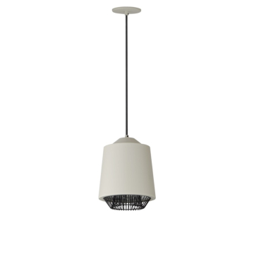 ET2 Phoenix 9" LED Pendant - 3000K - 650 Lumens - 120V - Gray / Black