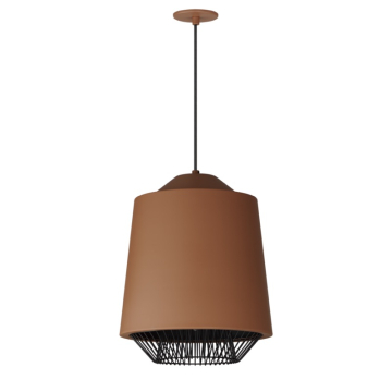 ET2 Phoenix 16" LED Pendant - 3000K - 650 Lumens - 120V - Brick / Black