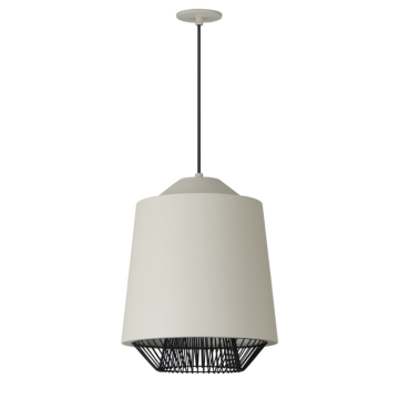 ET2 Phoenix 16" LED Pendant - 3000K - 650 Lumens - 120V - Gray / Black