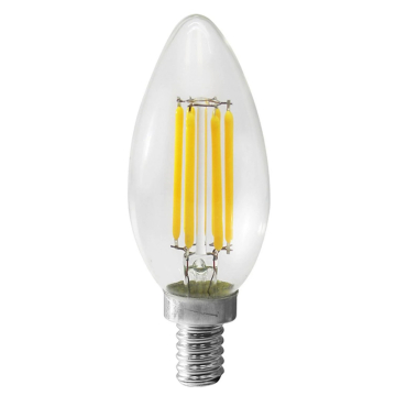 Westgate LED Filament Candelabra Lamp - E12 Base - 5W - 4000K - 400 Lumens - 120V