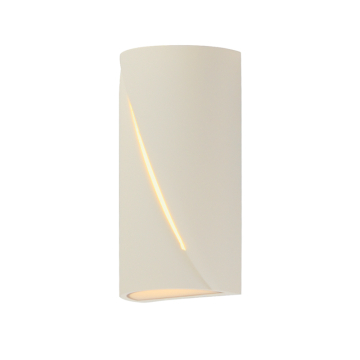ET2 Puff 12" LED Outdoor Wall Sconce - 3000K - 120V - Chaulk White