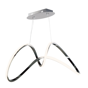 ET2 Perpetual 37" LED Pendant - 3000K - 1,800 Lumens - 120V - Black Chrome