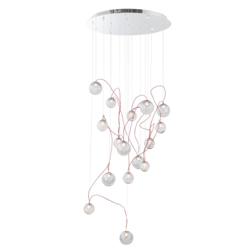 ET2 Bobble 16-Light LED Pendant - 3000K - 1,680 Lumens - 120V - Polished Chrome