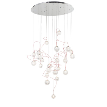 ET2 Bobble 24-Light LED Pendant - 3000K - 2,520 Lumens - 120V - Polished Chrome