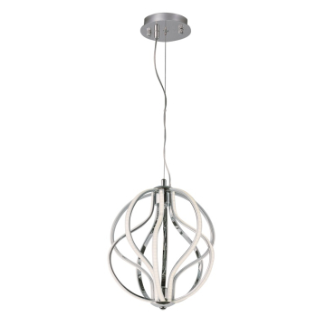 ET2 Aura 12" LED Pendant - 3000K - 2,000 Lumens - 120V - Polished Chrome