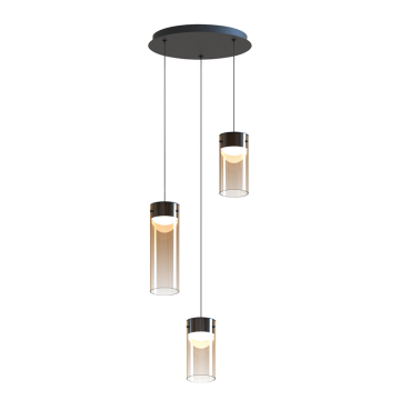 ET2 Highball 3-Light LED Pendant - 3000K - 120-277V - Gunmetal