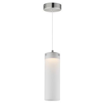 ET2 Highball Frosted LED Pendant - 400 Lumens - 10W - 3000K - 120-277V - Satin Nickel - Translucent Frost Glass