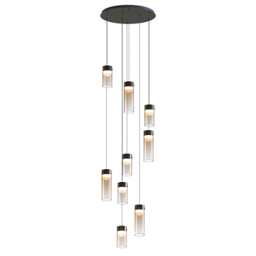 ET2 Highball 9-Light LED Pendant - 3000K - 120-277V - Gunmetal
