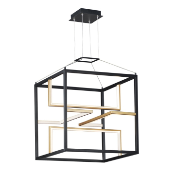 ET2 Chamber 19" LED Pendant - 3000K - 1,840 Lumens - 120V - Black / Gold